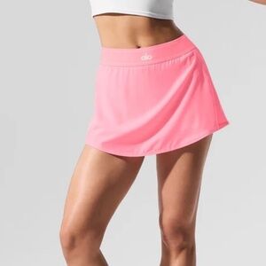 Alo Neon Bubblegum Match Point Tennis skirt